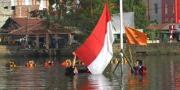Upacara Bendera Diatas Air Digelar di Tangsel     