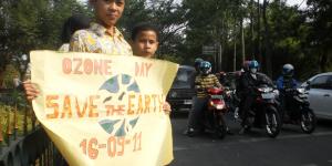 Hari Ozon, Pelajar Kota Tangerang Ajak Matikan AC