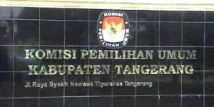 KPU  Hari ini akan Tetapkan  Calon Bupati  dan Wakil Bupati Tangerang 