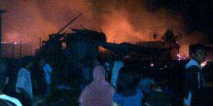 112 kios di Pasar Sipon Tangerang Terbakar