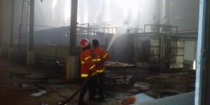 Pabrik Sparepart Motor Terbakar di Batuceper