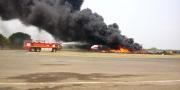 Pesawat Swan Air Terbakar 5 Tewas