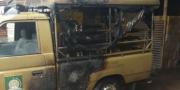 Mobil Satpol PP Kota Tangerang Dibakar
