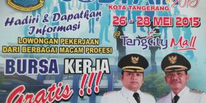 Besok Job fair 2015 Kota Tangerang Dibuka   