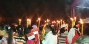 Ini Detik-detik kobaran Api Obor Akbar di Tangsel 