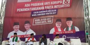 Adu Program Anti Korupsi di Pilgub Banten, Anak Atut Tak Hadir
