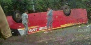 Ya Allah.. Bus Murni Jaya Terbalik, 3 Tewas dan 27 Terluka di Tol Tangerang