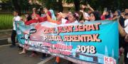 Meriahnya Jalan Sehat Pilkada 2018 di Tugu Adipura Tangerang
