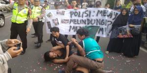 Aktivis Dipukuli, HMI Datangi Polres Metro Tangerang