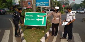 Mudahkan Pemudik yang Melintas di Tangerang, 24 Petunjuk Jalan Dipasang 