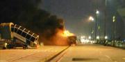 Bus Apron Air Asia Terbakar di Bandara Soetta