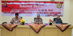 Polresta Tangerang Jadi Lokasi Riset Calon Kapolres