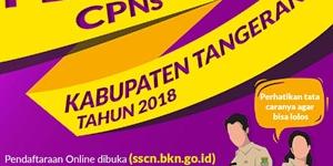 Pemkab Tangerang Umumkan Formasi CPNS 2018