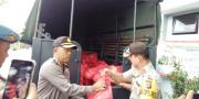 2 Ton Beras Dikirim Polresta Tangerang Untuk Korban Tsunami di Pandeglang