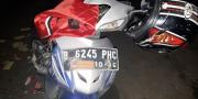 Pemotor Bawa Bendera PDIP Kecelakaan di Tangerang