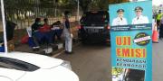 Melintas di Kota Tangerang, Kendaraan Diuji Emisi Dadakan