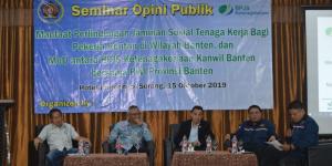 BPJS Ketenagakerjaan Gandeng PWI Banten, Urai Manfaat Menjadi Peserta