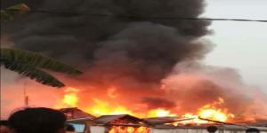 Pasar Baros Serang Kebakaran