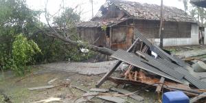 Ini Rincian Kerusakan Akibat Angin Puting Beliung di Mauk