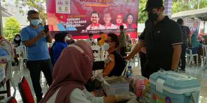 Warga Pasar Kemis Tangerang Ramai-ramai&#160;Divaksin Dosis Dua