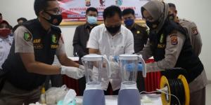 Musnahkan Barang Bukti, Polda Banten Hancurkan 270,22 Gram Sabu di Blender&#160;