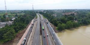 Pelebaran Jembatan Ciujung Capai 91 Persen