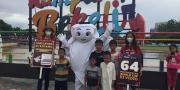 Plesiran di Tangerang, La'eeb Si Maskot Piala Dunia 2022 Mampir ke Kampung Bekelir