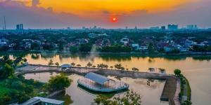 Joging Sambil Menikmati Senja di Situ Pondok Jagung Tangsel