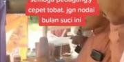 Sekelompok Warga Razia Pedagang Makanan yang Buka Pagi Hari di Pandeglang Banten