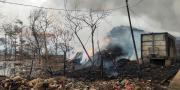 Akibat Cuaca Panas, TPA Rawa Kucing Tangerang Terbakar