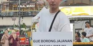 Viral Usai Borong SPBU, Tiktokers Ini Gratiskan Jajanan di Pasar Lama Tangerang