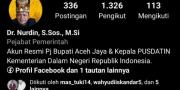 Kenapa Akun Instagram Nurdin Masih PJ Bupati Aceh Jaya