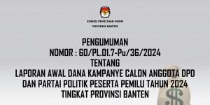 Nasdem Parpol dengan Dana Kampanye Awal Terbanyak di Banten, PBB Terkecil