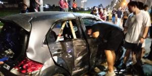 Mobil Brio Dimodif Drag Race Hantam Pedagang Takjil di Jalan BSD Pagedangan, 1 Tewas 3 Luka
