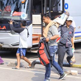 Penumpang Arus Balik di Terminal Poris Plawad Kota Tangerang Melonjak Capai 1.000 Per Hari