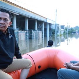 Banjir di Perumahan Grand Harmoni II Balaraja Gegara Tanggul Jebol, 542 Jiwa Terdampak