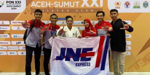 Keren, Kurir JNE Raih Medali Emas dan Perak di PON XXI Aceh-Sumut