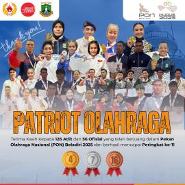 Banten Urutan 11 di PON Beladiri 2025, Atlet Kota Tangerang Sumbang 8 Medali
