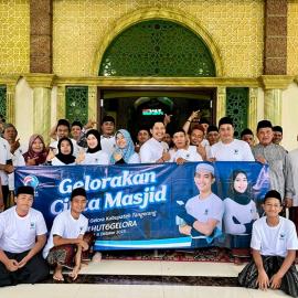 Rayakan HUT Ke-6, Partai Gelora Tangerang Tinggalkan Tradisi Tumpeng, Pilih Roadshow Bersihkan Masjid