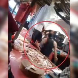 Gegara Tidak Diberi Rp5.000, Preman Pasar Jombang Tangsel Ngamuk Nyaris Bacok Pedagang Ayam