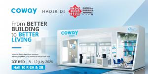 Coway Indonesia Debut di IndoBuildTech 2026, Kenalkan Pemurni Air Slim Stand Terbaru